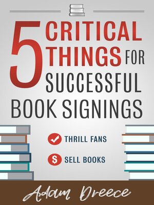 cover image of 5 Critical Things for Successful Book Signings